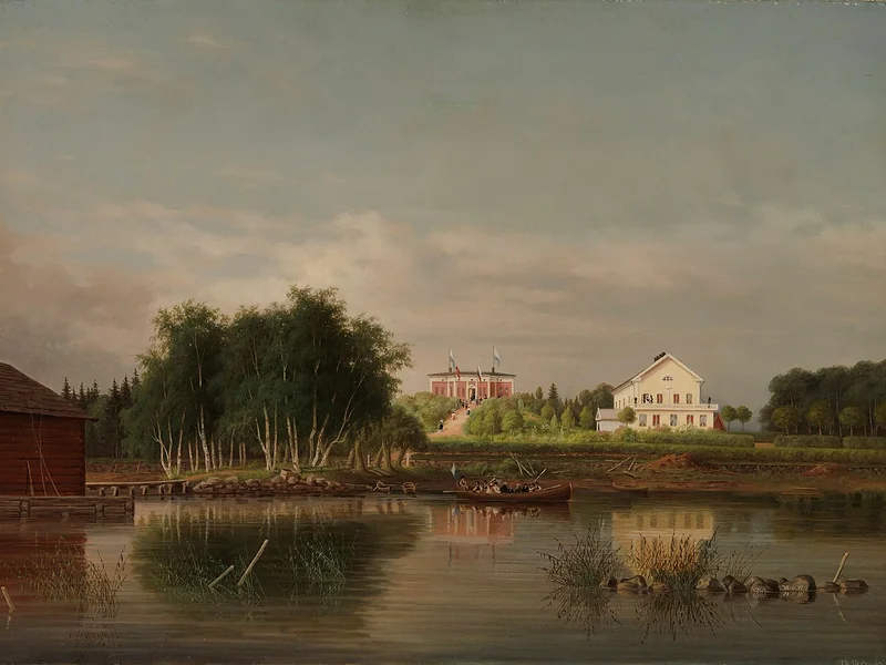 1884-Magnus von Wright - Maniero Honkola a Urjala - Galleria Nazionale Finlandese